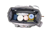 Diaper Bag Backpack with Separate Shoe Compartment and Changing Mat