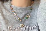 4pcs Women's Pendant Necklace Trendy Hoodie Sweater Chain