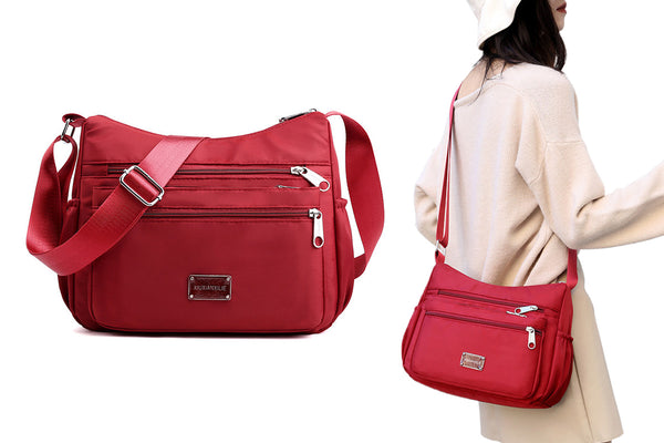 Women Shoulder Handbag Roomy Multiple Pockets Bag