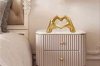 Heart Hands Statue Love Finger Decorations for Living Room Bedroom Bookshelf