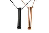 2Pcs Stainless Steel Meditation Necklaces Breathing Necklaces