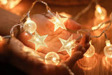 20/40/80 LEDs Star-Shaped Clear Fairy String Lights Star Clear Ball