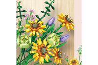 Artificial Flower Blocks Building Toys DIY Bouquet Block
