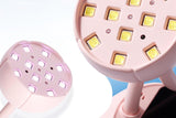 Mini LED Nail Lamp With Adjustable Gooseneck For Gel Nails