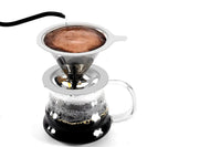 Reusable Coffee Tea Cup Drip Filter Mesh Holder Stainless Steel Pour Over Funnel