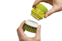 Dish Scrub Brush with Soap Dispenser Palm Scrub Washing Brush Pressing Cleaner