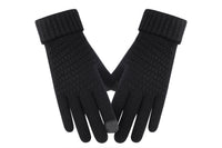 2 Pair Winter Thermal Warm Gloves for Men Women Touchscreen Knitted fleece gloves