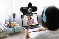 1080P USB Webcam with Auto Focus Built in Mic and Privacy Cover