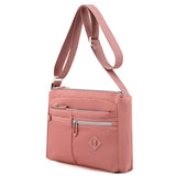 Multi-Pocket Splash-Proof Nylon Crossbody Shoulder Bag