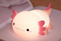 Silicone Axolotl Touch Sensor Rechargeable Night Lamp