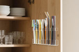 Acrylic Straw Holder Cabinet Door Organizer Reusable Tumbler Straw Storage Box