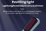 Portable Cordless Hair Straightener Brush Anti-Scald