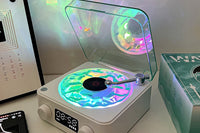 Waves Bluetooth Speaker Vintage Vinyl Record Player