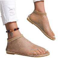 Women's Fishing Net Hollow Out Flat Sandals