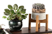 Adjustable Bamboo Plant Stand Holder Indoor