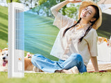 Rechargeable Desk Fan Bladeless Tower Fan with 3 Speed
