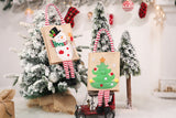 Creative Burlap Christmas-Themed Tote Bag