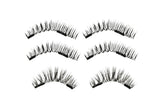 3 Pairs of Magnetic Glue-Free Eyelash Kit with Reusable Magnetic Eyelash Clip Set