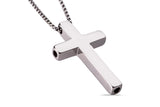 Meditation Breathing Necklace Cross Stress Reducing Necklace