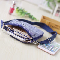 Canvas Crossbody Cell Phone Bag