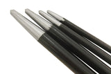 4Pcs Solid Steel Pry Bar Set with Rolled Heel