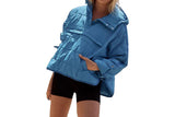 Women Hoooded Quilt Jacket