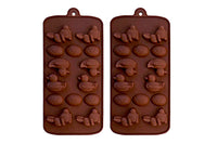 2Pcs Duck Egg Bunny Silicone Molds Tray for Chocolate