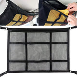 Car Roof Ceiling Cargo Net Pouch Universal Mesh Storage Bag