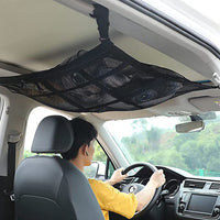 Car Roof Ceiling Cargo Net Pouch Universal Mesh Storage Bag