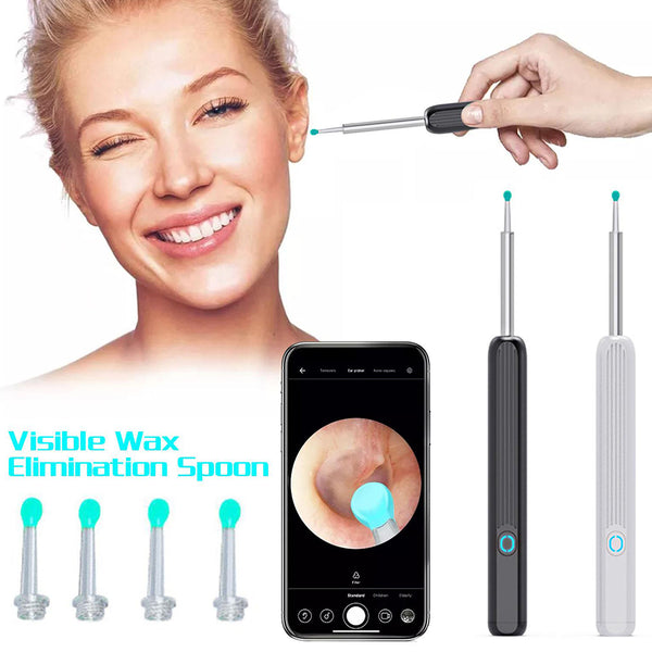 Ear Cleaner Ear Wax Removal Otoscope with Camera with 8Pcs Ear Pick Kit