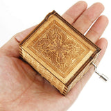 Wooden Hand Crank Music Box