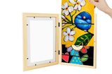 Wooden Art Frames Front-Opening Display Frame Picture Organiser