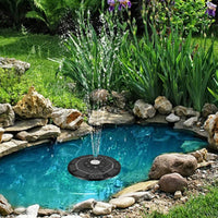 Solar Fountain Pump Solar Powered Water Floating Fountain with 7Pcs Nozzles