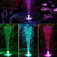 Solar Fountain Pump Solar Powered Water Floating Fountain with 7Pcs Nozzles