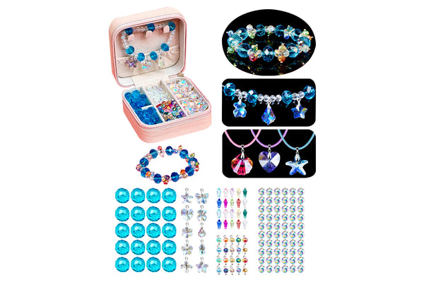 131 Pieces DIY Bracelet Kids Charm Bracelet Making Kit Beads Bracelet DIY Craft