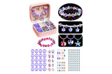 131 Pieces DIY Bracelet Kids Charm Bracelet Making Kit Beads Bracelet DIY Craft