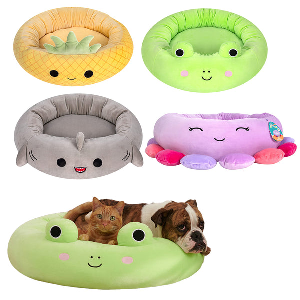 40cm Cartoon Pet Bed Cat Dog Calming Sleeping Bed Plush Pet Bed Pet Kennel Bed