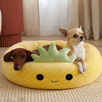 40cm Cartoon Pet Bed Cat Dog Calming Sleeping Bed Plush Pet Bed Pet Kennel Bed