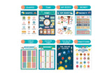 16 Sheets Boho Kids Educational Posters