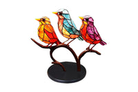 Stained  Birds Home Ornament Decorations