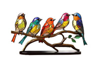 Stained  Birds Home Ornament Decorations