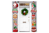 Christmas Porch Hanging Sign Xmas Door Banner