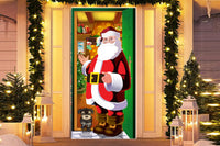 Christmas Santa Door Covers Xmas Wall Decor