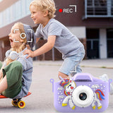 1080P HD Kids Digital Camera Unicorn Camera Toy Gift with 32G Memory Card