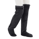 Furry Long Leg Warmer Stockings Plush Socks