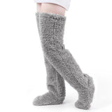 Furry Long Leg Warmer Stockings Plush Socks