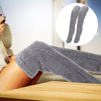 Furry Long Leg Warmer Stockings Plush Socks