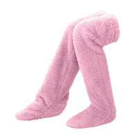 Furry Long Leg Warmer Stockings Plush Socks