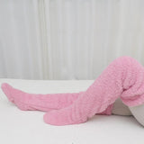 Furry Long Leg Warmer Stockings Plush Socks