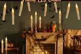 12Pcs LED Floating Candle Lights with Magic Wand Remote